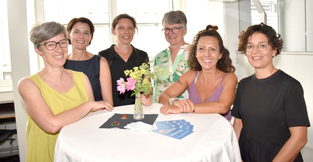 Birgit Battlogg, Dagmar Ruedl, Sandra Leissing, Reingard Fessler, Alise Böni und Claudia Längle