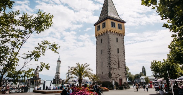 Der Mangturm an der Seehafenpromenade.