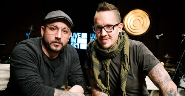 Christopher Seiler und Bernhard Speer bei einem Interview.