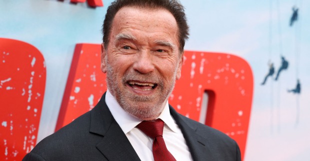 Arnold Schwarzenegger auf seiner Filmpremiere "Fubar"