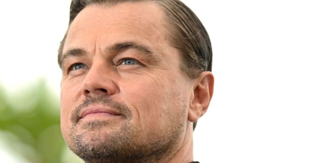 Leonardo DiCaprio in Nahaufnahme mit einem Dreitagebart