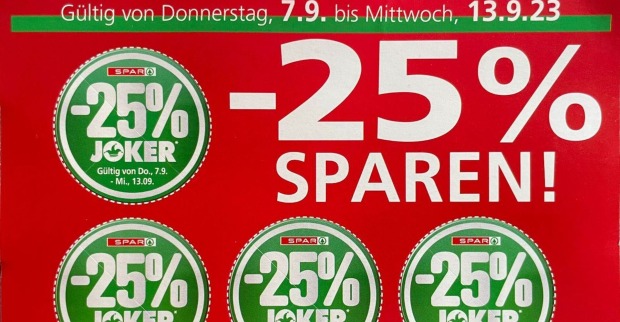 Die 4er-Version der Spar-Rabattmarkerl