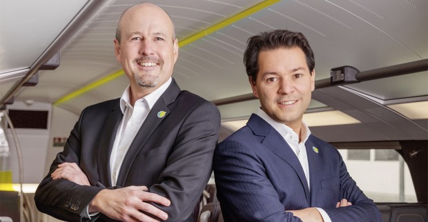 Die WESTbahn Geschäftsführer Thomas Posch und Florian Kazalek