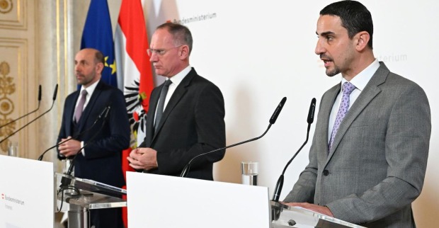 Gemeinsame Pressekonferenz von Ruf, Karner und Haijawi-Pirchner