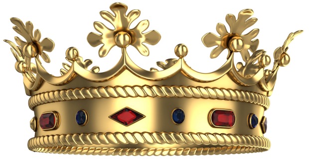 stilisierte Krone mit roten Edelsteinen | Credit: www.istock.com/Sashkinw