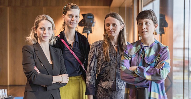 STAGE  Kuratorinnen:  Verena Kaspar-Eisert, Fiammetta Griccioli,  Matylda Krzykowski und Elise Lammer (v. li.)