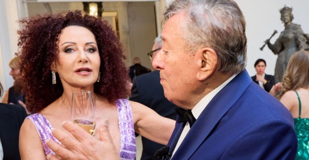 Auf einem Event: Christina und Richard Lugner.