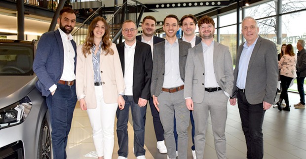 Team Dornbirn: Leandros Tsohataridis, Johanna Häusler, Christian Gunz, Sebastian Büchel, Michael Winder, Robert Türtscher, Manuel Melcher, GF Markus Spiegel