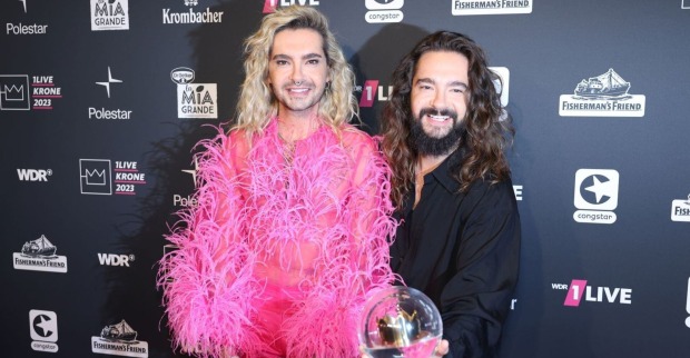Bill und Tom Kaulitz auf einer Veranstaltung.