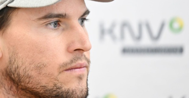 Dominic Thiem im Profil in Großaufnahme