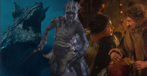 Eine Collage aus Fantasy-Serien.