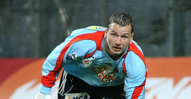 Georg Koch steht als Goalie für Rapid im Tor