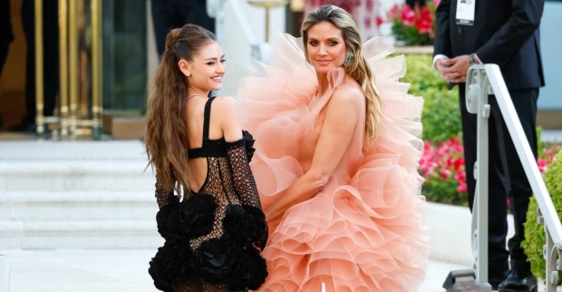 Heidi und Leni Klum in bezaubernden Roben in Cannes.