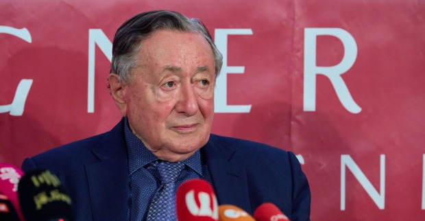 Richard Lugner bei einer Pressekonferenz in Wien.