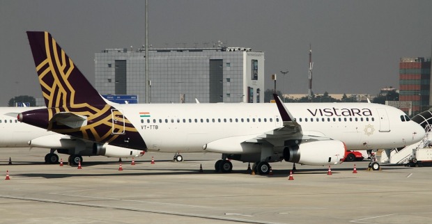 Aufnahme eines stehenden Airbus