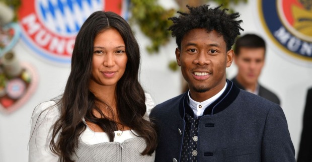 David Alaba und Shalimar Heppner beim Oktoberfest