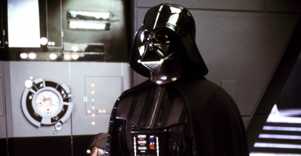 Darth Vader in Star Wars.