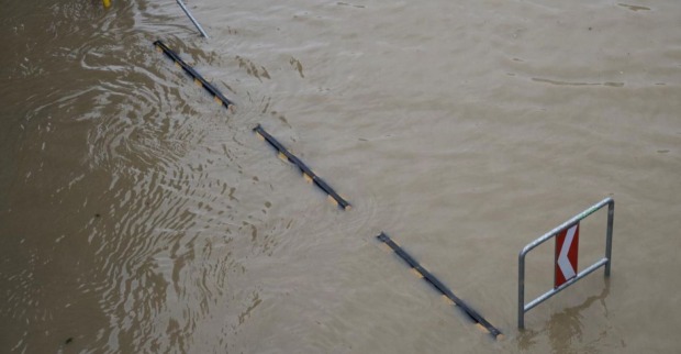 Hochwasser Schilder