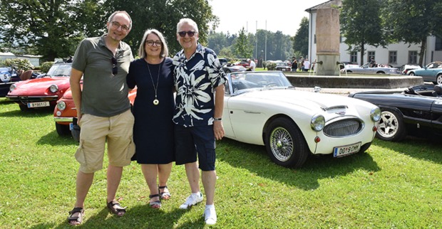 Die Drive2help-Organisatoren: Gernot Stoitzner mit Beate und Hans-Peter Schuler