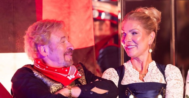Thomas Gottschalk mit seiner Frau Karina Mroß.