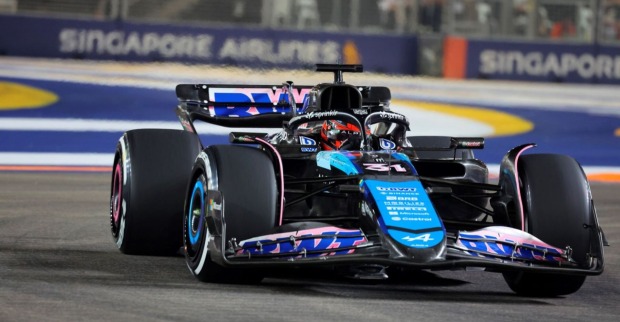 Formel Eins wagen des Alpine Teams