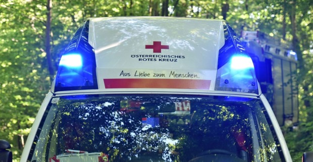 Rettungswagen im Wald