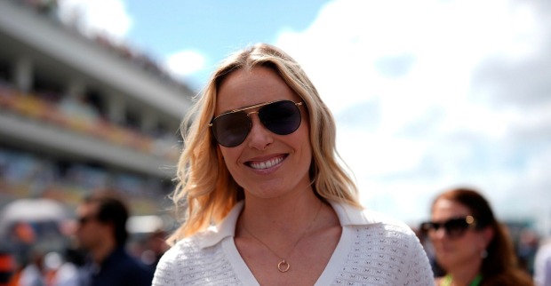 Lindsey Vonn bei der Formel Eins.