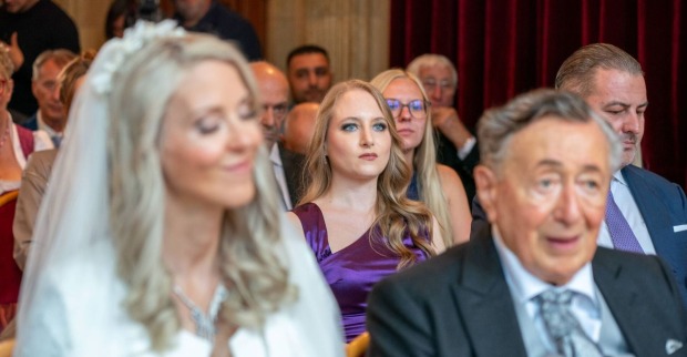 Jacky bei der Trauung von Simone und Richard Lugner.