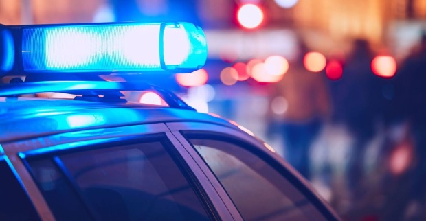 Dach eines Polizeiwagens