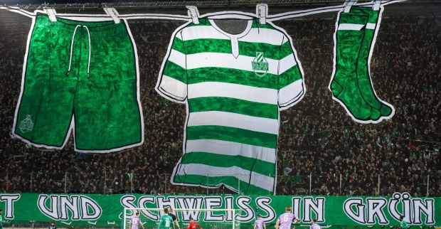 Choreographie der Rapid-Fans
