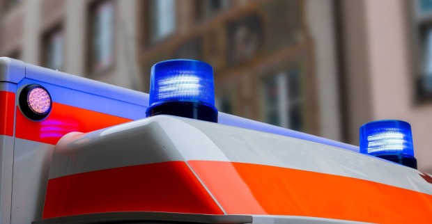 Sirenen eines Rettungswagens