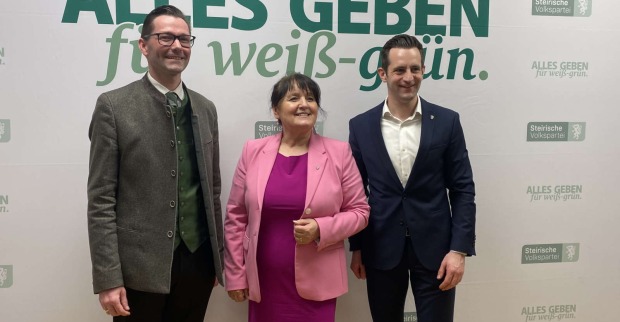 Georg Preßler, Manuela Khom und Lukas Schnitzer