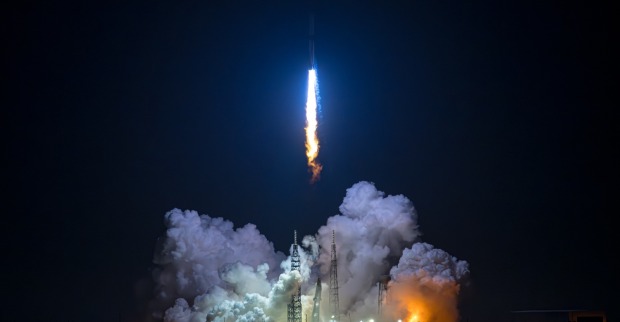 Eine Rakete von Blue Origin.