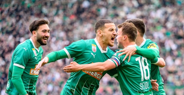 Torjubel der Rapid-Spieler