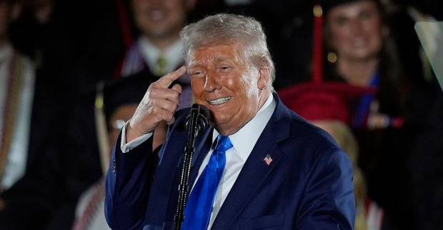 US-Präsident Donald Trump im Rahmen einer Ansprache an der Universität von Alabama