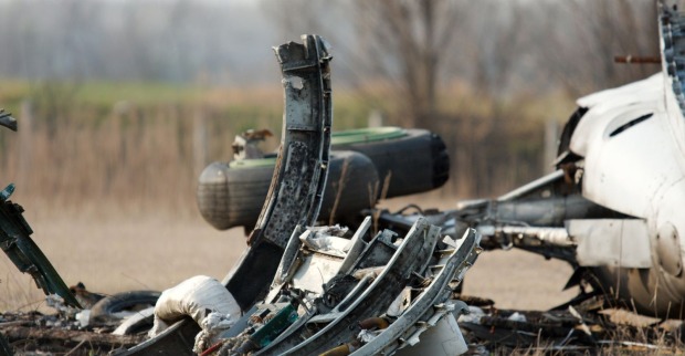 Wrack eines Kleinflugzeuges