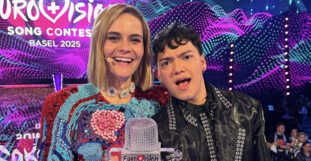 Hazel Brugger und Sieger JJ