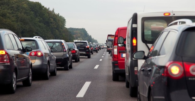 Stau auf einer Autobahn