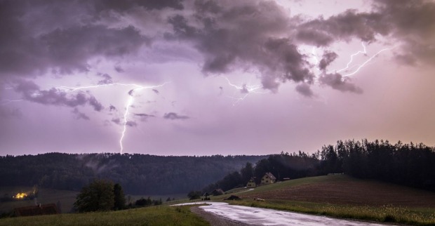 Unwetter mit Blitz