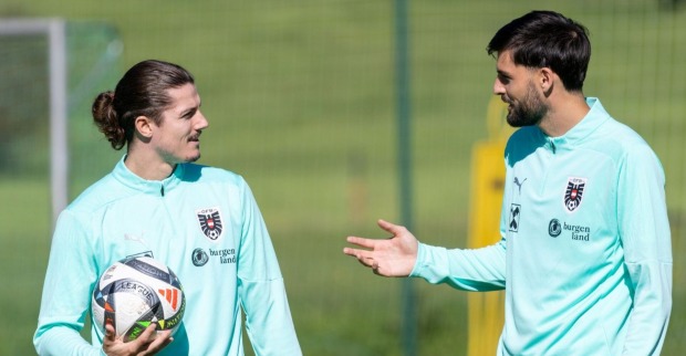 Marcel Sabitzer und Florian Grillitsch am Trainingslager in Windischgarsten