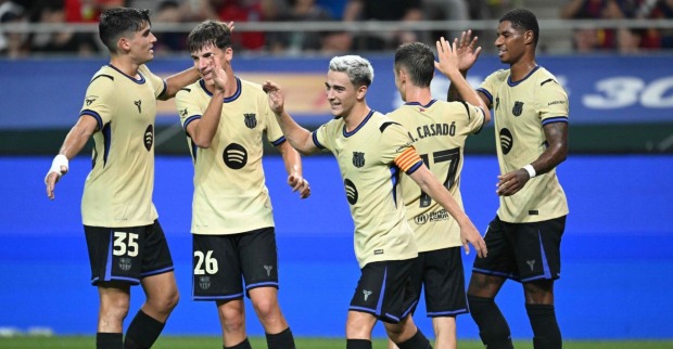 Spieler des FC Barcelona am 31. Juli gegen den südkoreanischen Seoul FC
