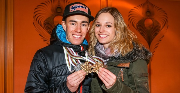 Stefan Kraft und seine Frau Marisa erwarten ihr erstes Kind.