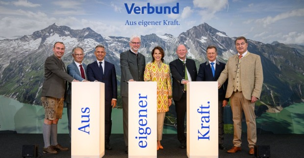 Feierliche Eröffnung des neuen Pumpspeicherkraftwerks Limberg III in Kaprun.