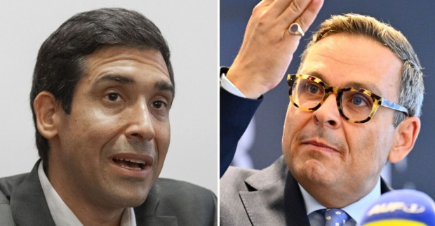 Sebastian Bohrn Mena links und Gerald Grosz rechts