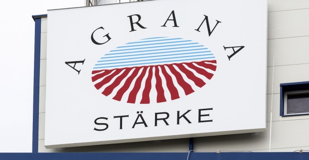 Großes Fabrikschild mit Agrana Stärke