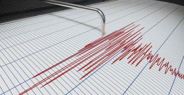 Seismograph für Erdbeben-Erkennung oder Lügendetektor ist Diagramm zeichnen. 3D Abbildung gerendert