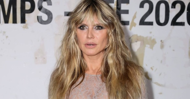 Heidi Klum auf der Pariser Fashionweek