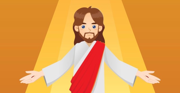 Jesus als Comicfigur.