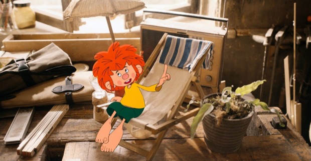 Pumuckl auf einer Liege