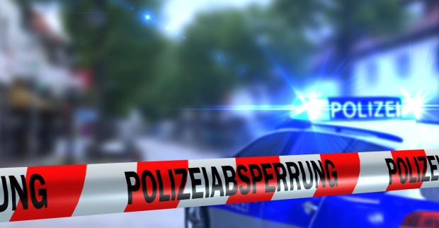 Absperrung und Blaulicht